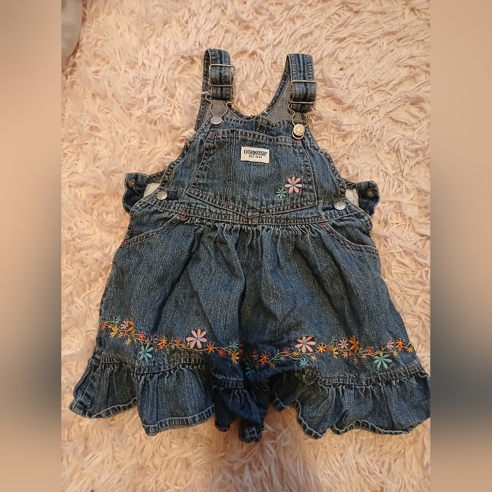 Oshkosh Denim Overall Dress -24m